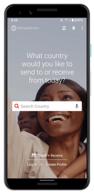 MoneyGram app screenshot